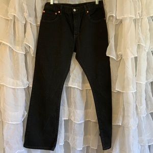 Levi’s straight leg 517 black jeans 32/30